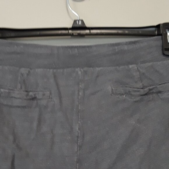 CASLON Gray Tie Waist Roll Leg Pleated Shorts - Picture 8 of 11